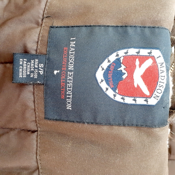 1 Madison Women's Faux Fur Hooded Parka Jacket - Picture 13 of 14